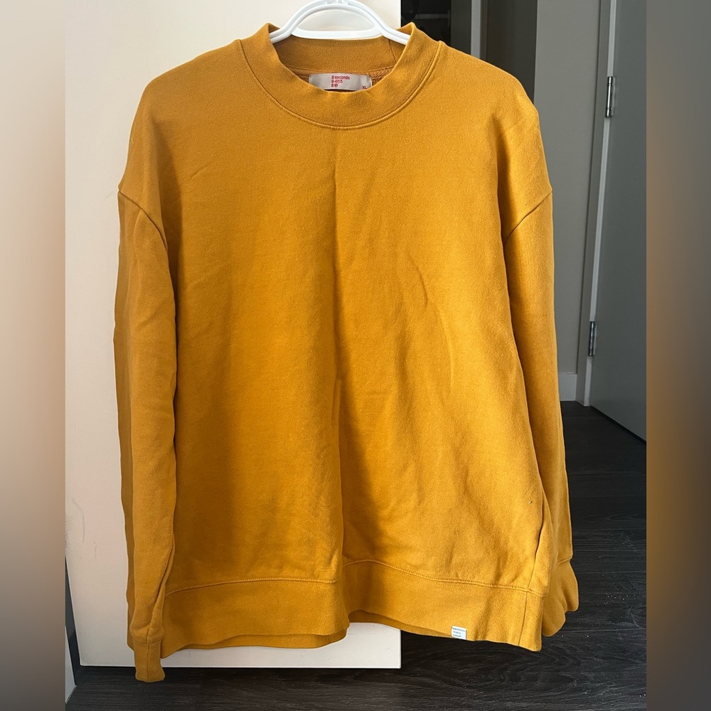 8 Seconds Men's Yellow Sweatshirt - XL - Picture 2 of 4